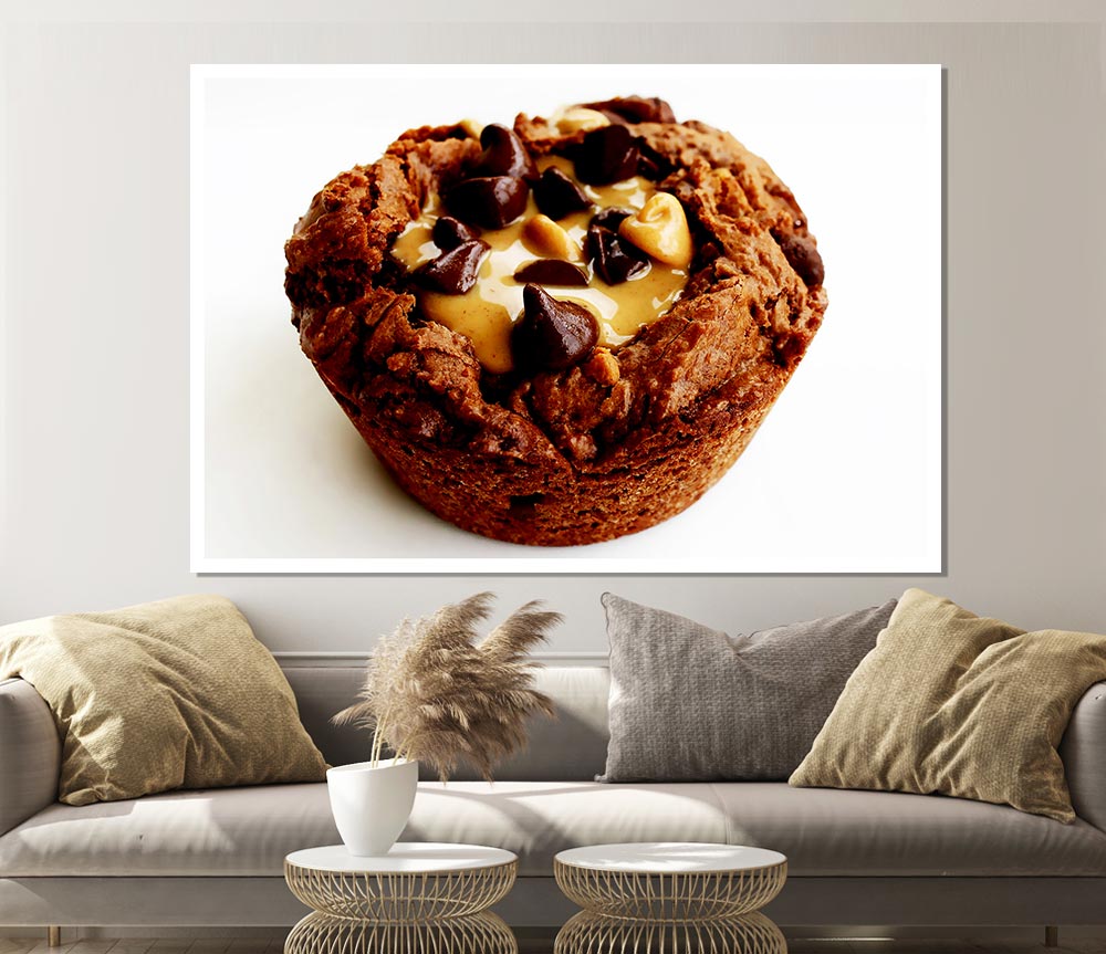 Chocolate Caramel Muffin Print Poster Wall Art