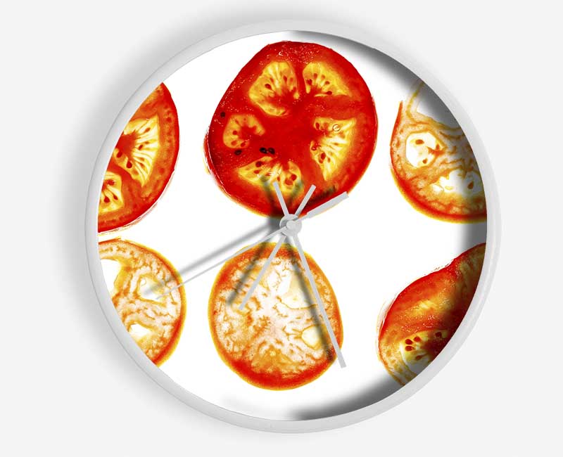 Tomato Slices Clock - Wallart-Direct UK