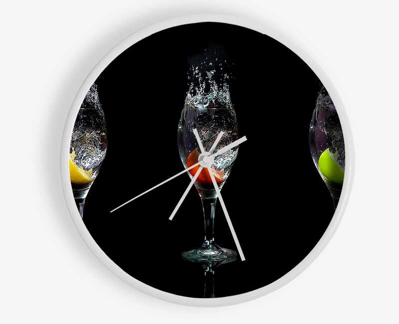 Fruit Cocktail Slash Clock - Wallart-Direct UK