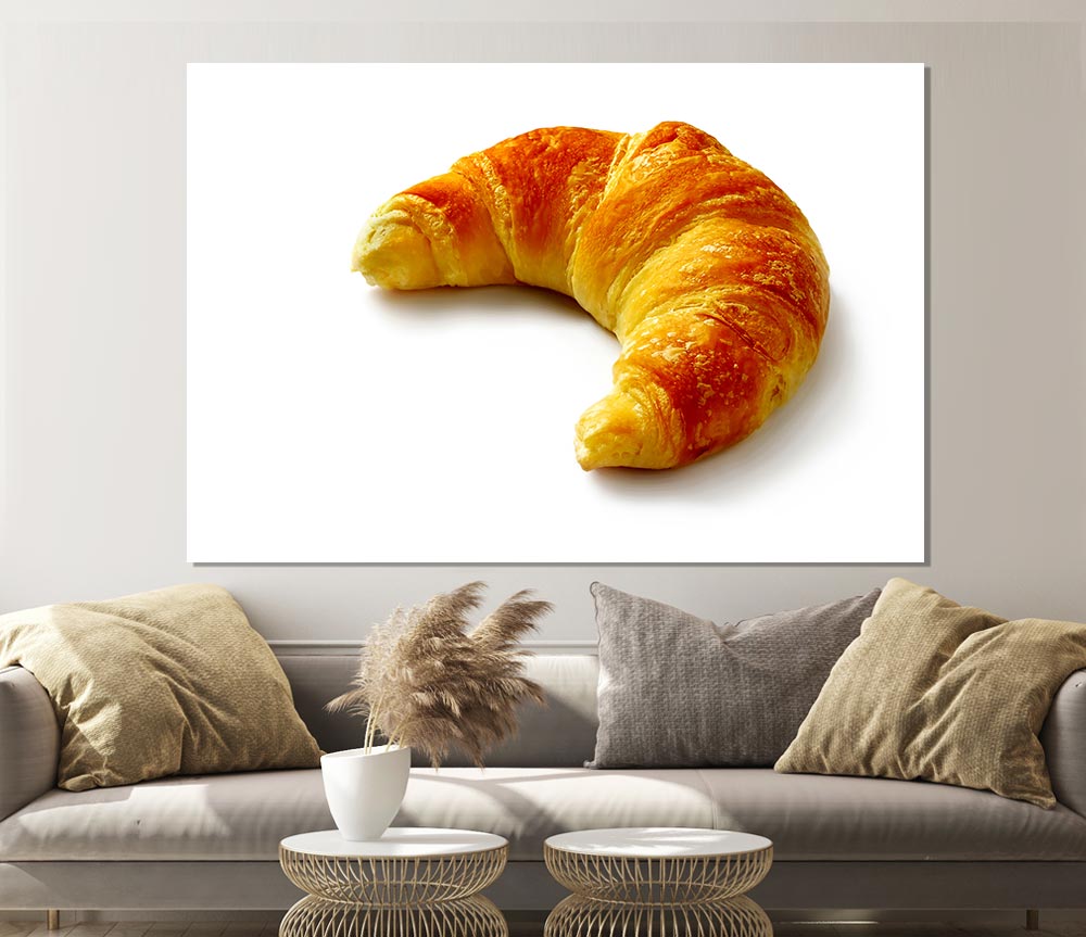 Croissant Delight Print Poster Wall Art