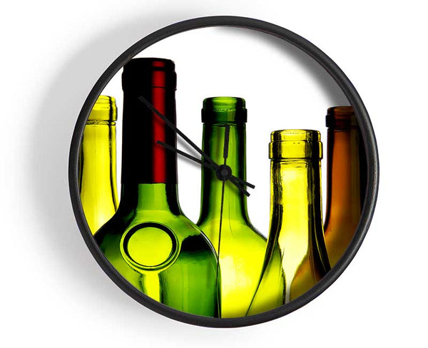 Wine Bottle Galour Clock - Wallart-Direct UK