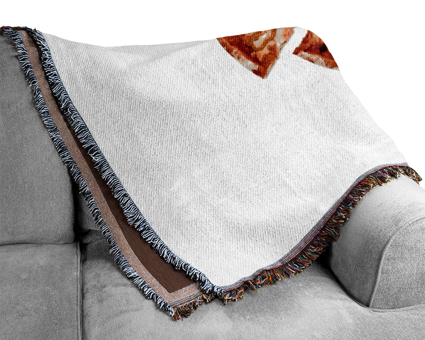 Pizza Share Woven Blanket