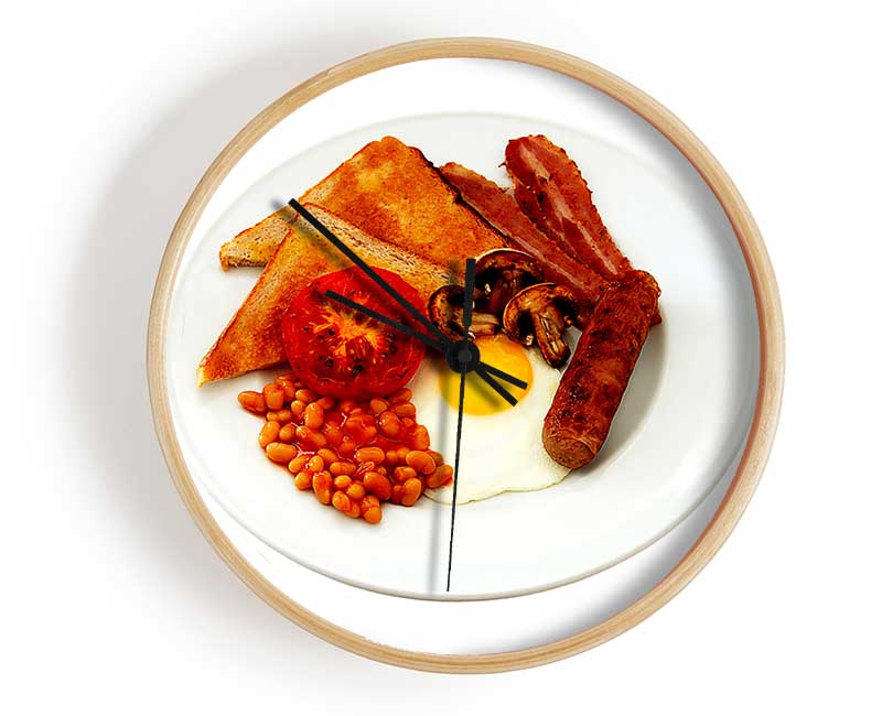 Full English Fry-Up Clock - Wallart-Direct UK