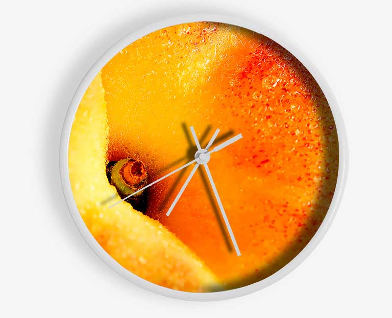 Peach Close-Up Clock - Wallart-Direct UK