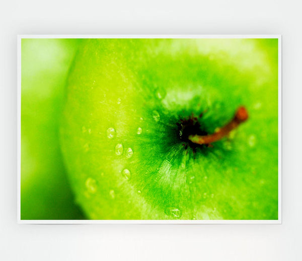 Dewdrop Apple Print Poster Wall Art