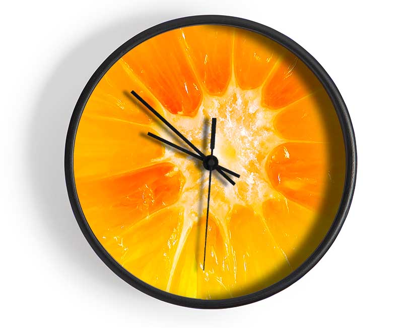 The Centre Of An Orange Clock - Wallart-Direct UK