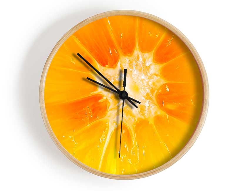 The Centre Of An Orange Clock - Wallart-Direct UK