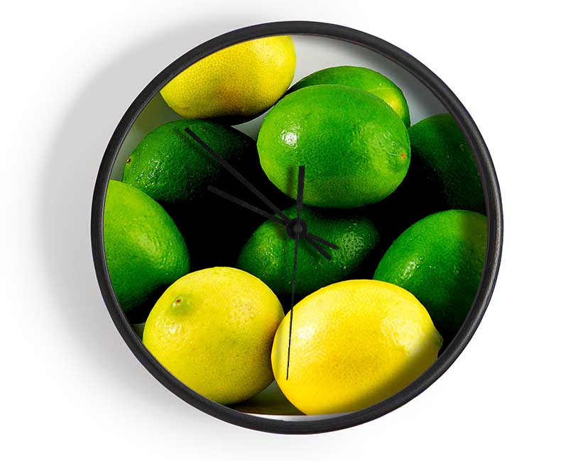 Lemon And Limes Clock - Wallart-Direct UK