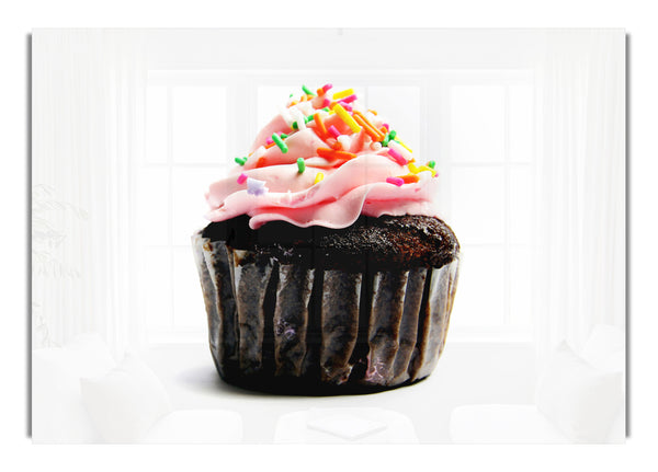 Chocolate Pink Cupcake