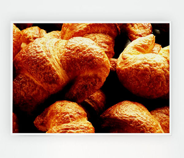 Croissant Galour Print Poster Wall Art