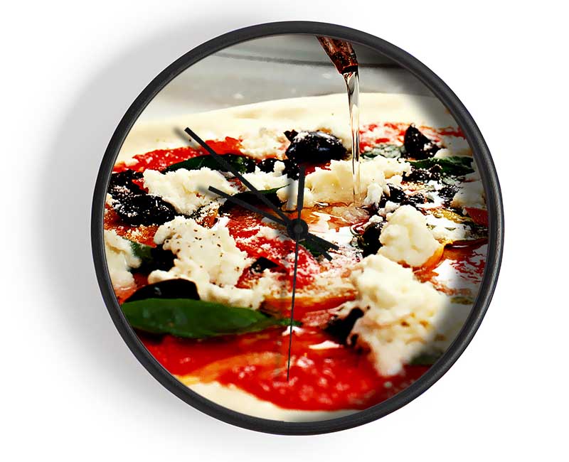 Italian Pizza Clock - Wallart-Direct UK