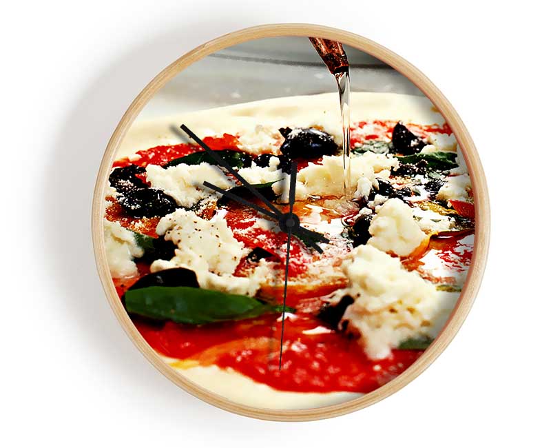 Italian Pizza Clock - Wallart-Direct UK