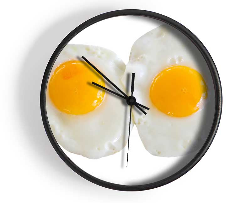 Double Fried Eggs Clock - Wallart-Direct UK