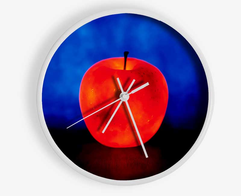 Red Apple Glow Clock - Wallart-Direct UK