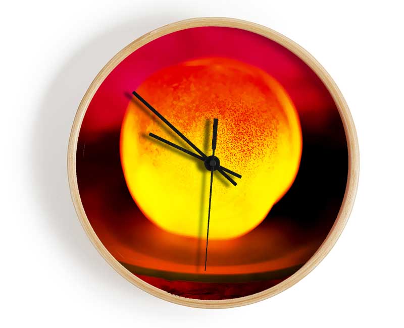 Peach Glow Clock - Wallart-Direct UK