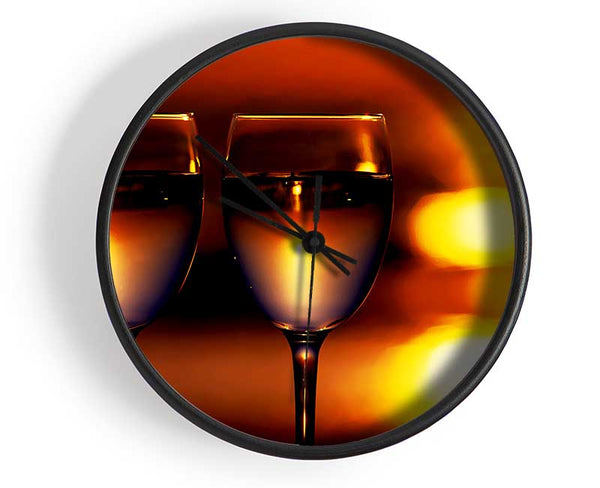 Sunset Wine Lovers Clock - Wallart-Direct UK