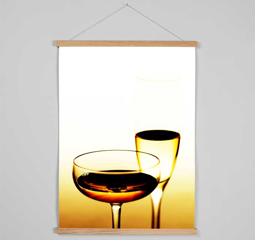 Wine Or Champagne Hanging Poster - Wallart-Direct UK