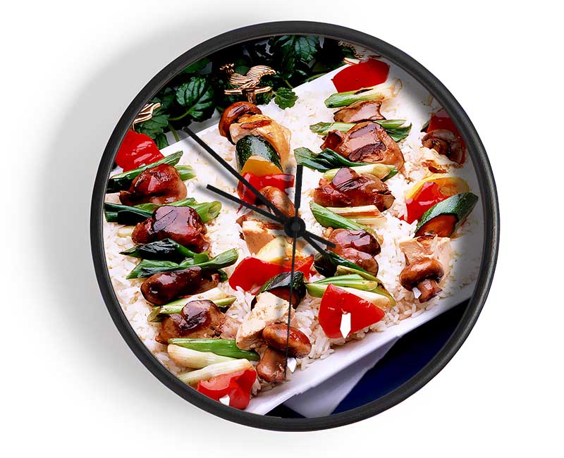 Kebab Platter Clock - Wallart-Direct UK