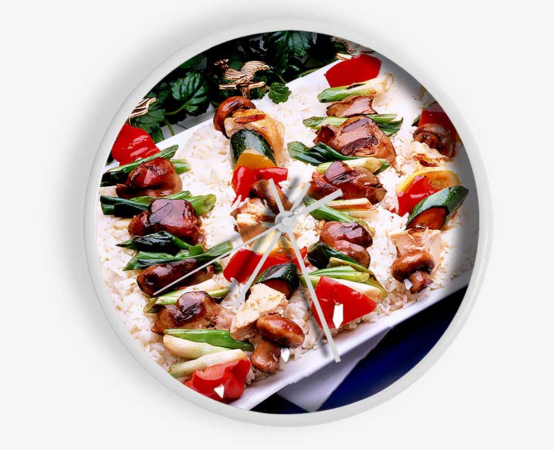 Kebab Platter Clock - Wallart-Direct UK