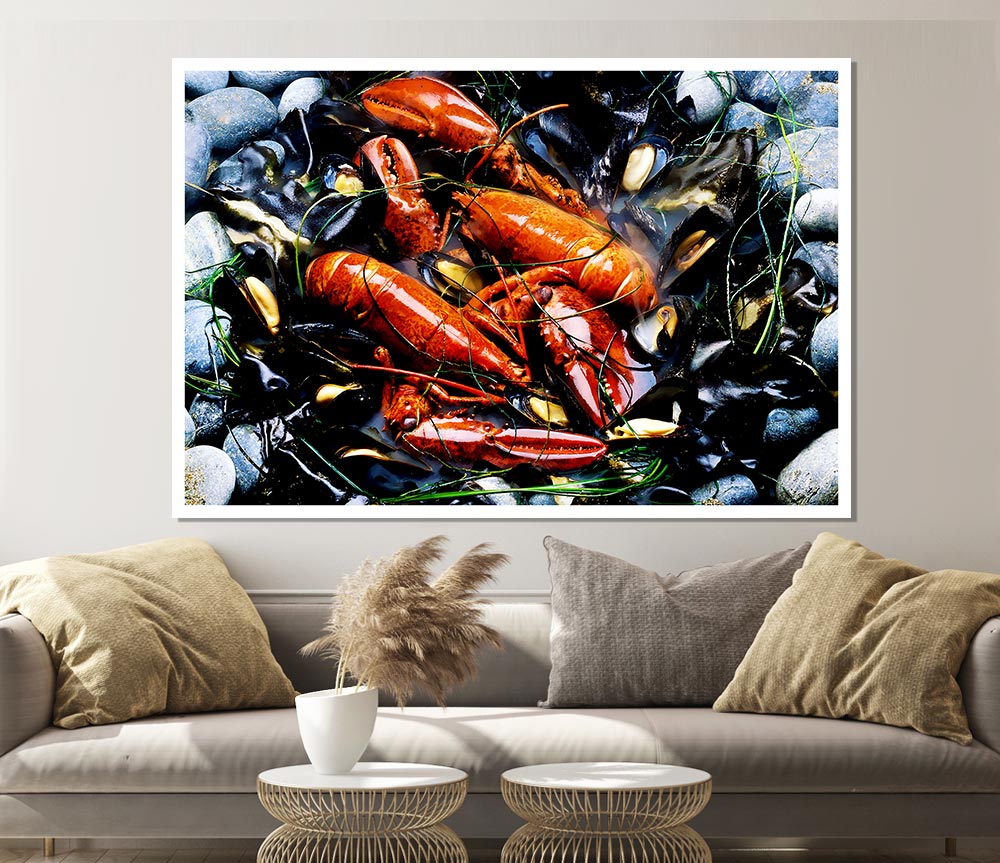 Lobster Pot Print Poster Wall Art