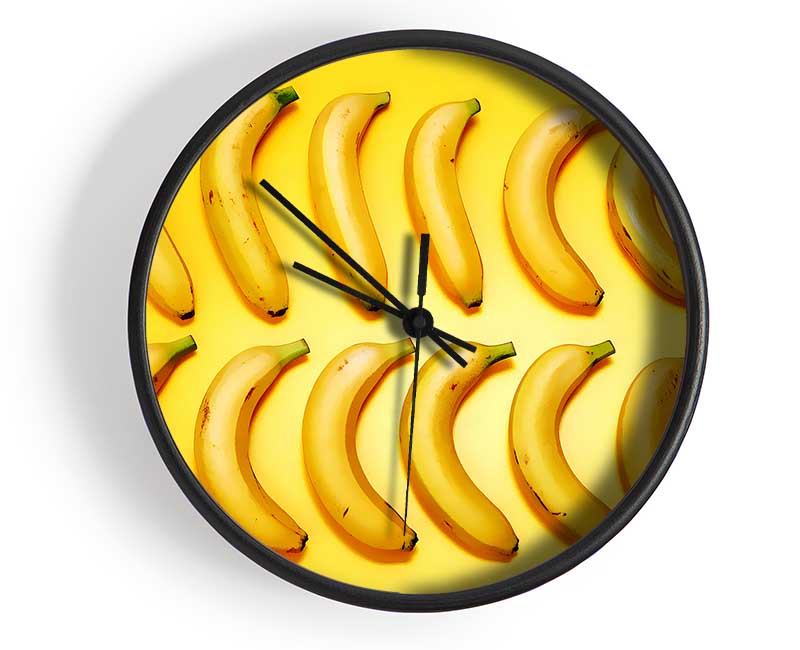 Banana Line-Up Clock - Wallart-Direct UK