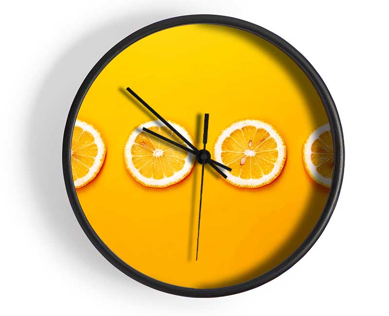 Lemon Slices Clock - Wallart-Direct UK