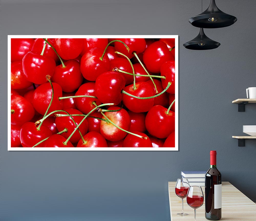 Cherry Ocean Print Poster Wall Art