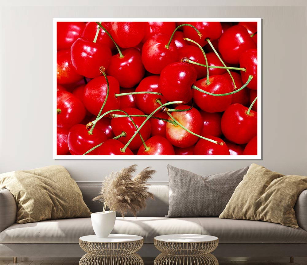 Cherry Ocean Print Poster Wall Art