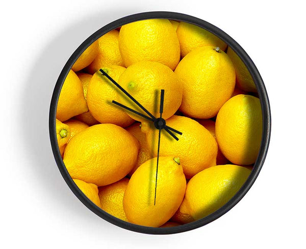 Nothing But Lemons Clock - Wallart-Direct UK