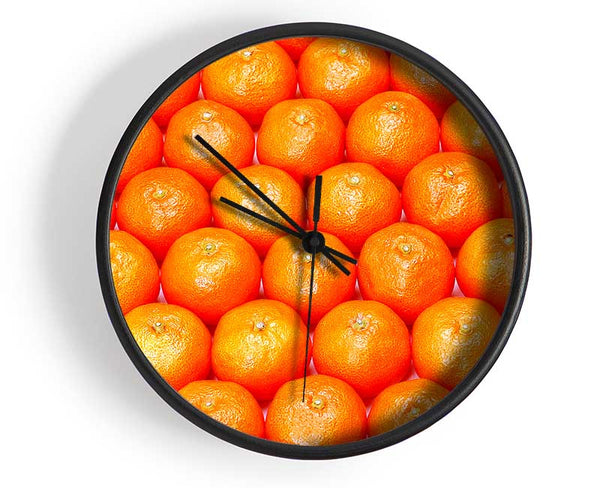 Orange Galour Clock - Wallart-Direct UK