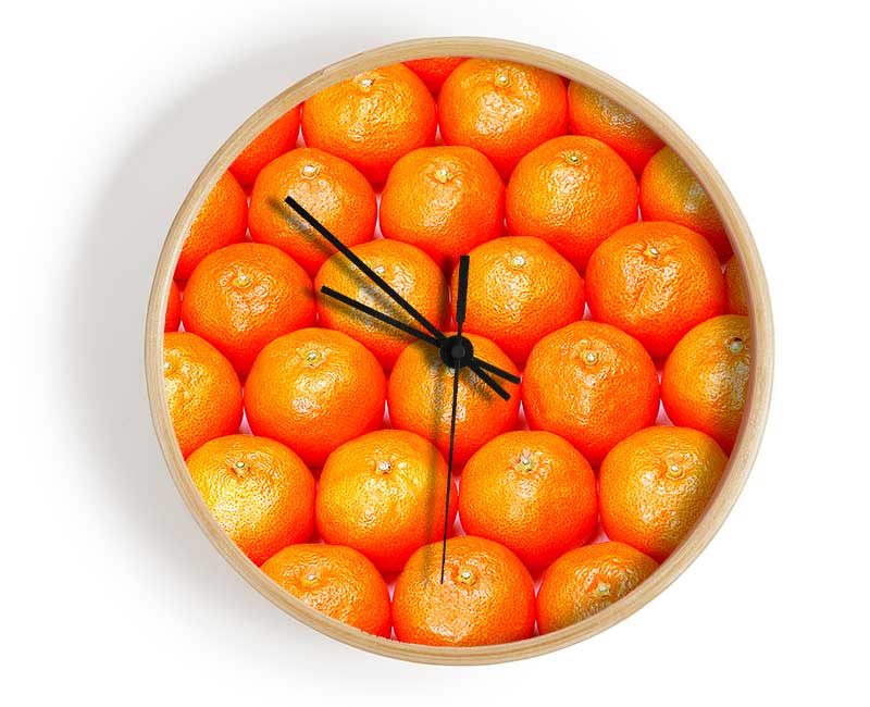 Orange Galour Clock - Wallart-Direct UK