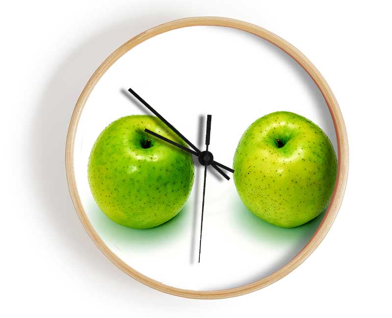 Apple Twins Clock - Wallart-Direct UK