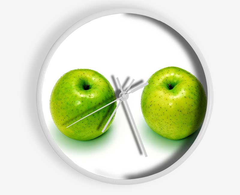 Apple Twins Clock - Wallart-Direct UK