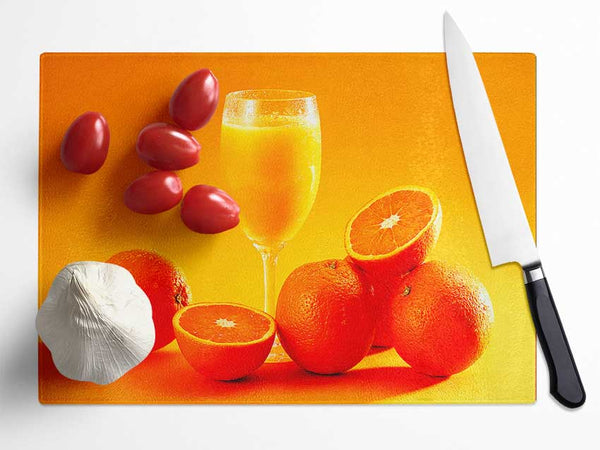 Breakfast Juice Glass Chopping Board