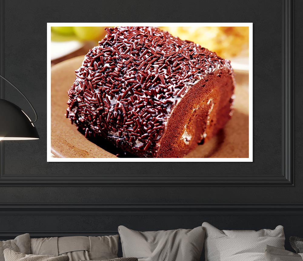 Chocolate Roll Print Poster Wall Art