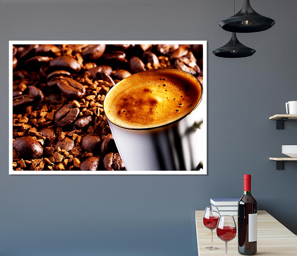 Coffee Bean Madness Print Poster Wall Art