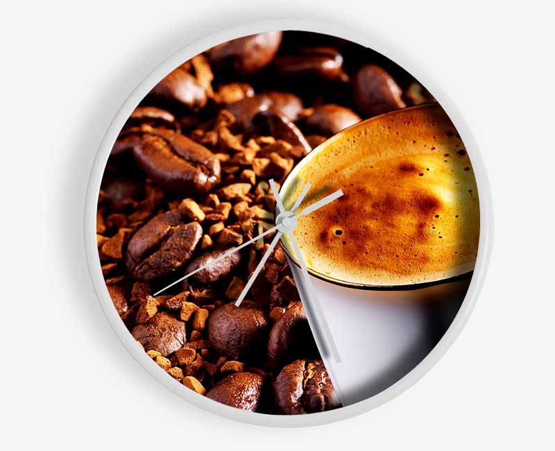 Coffee Bean Madness Clock - Wallart-Direct UK