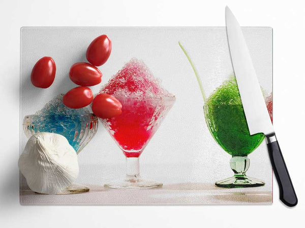 Sorbet Delight Glass Chopping Board