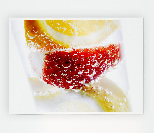 Fruit Fizz Print Poster Wall Art