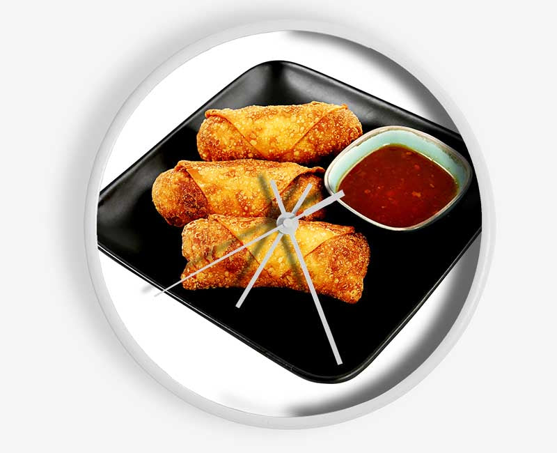 Spring Roll Dips Clock - Wallart-Direct UK