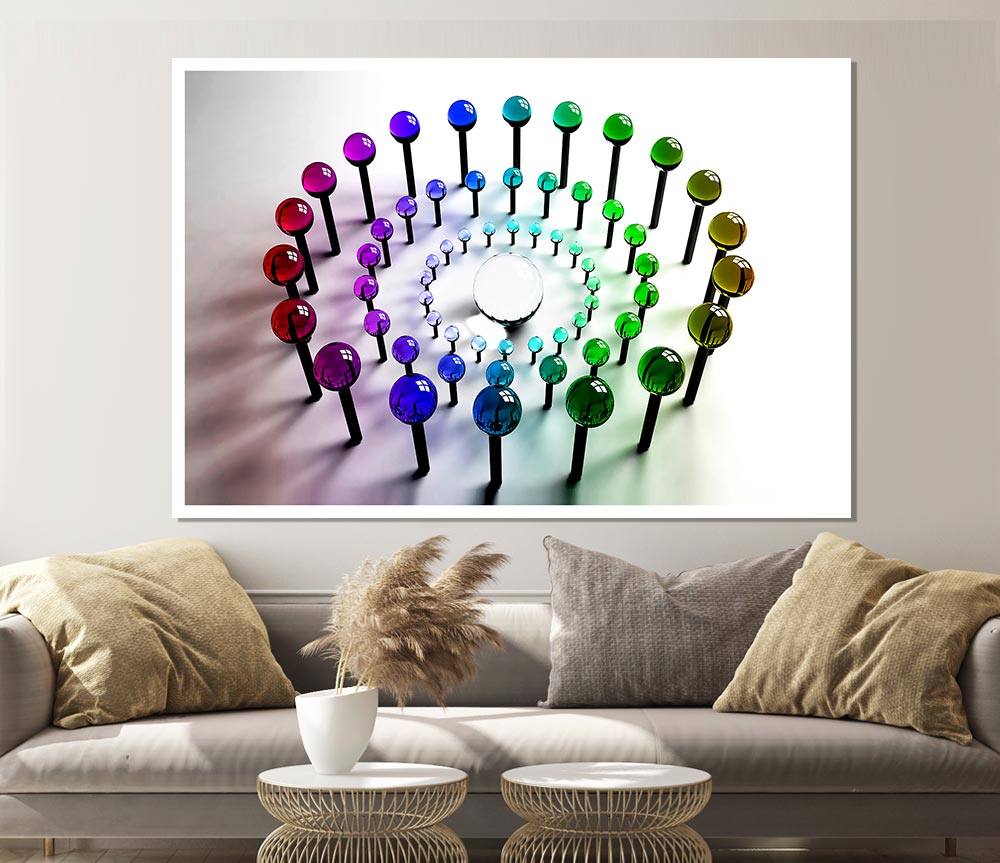 Lollypops Print Poster Wall Art