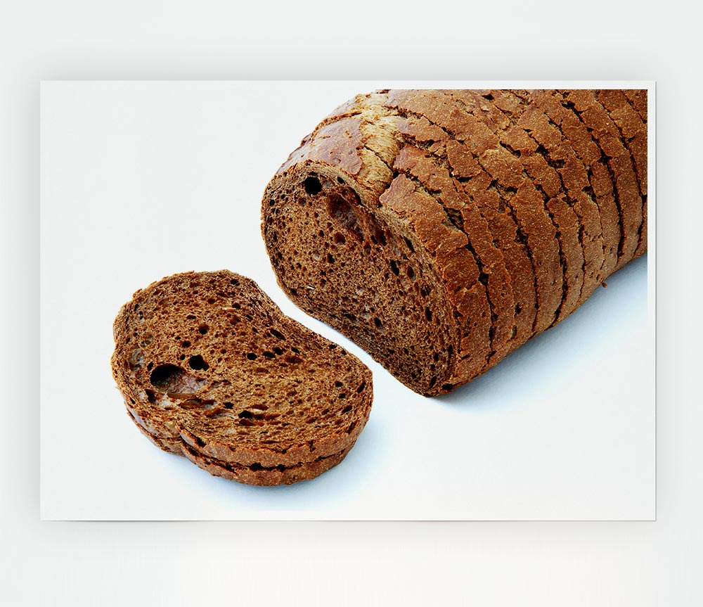 Brown Bread Print Poster Wall Art