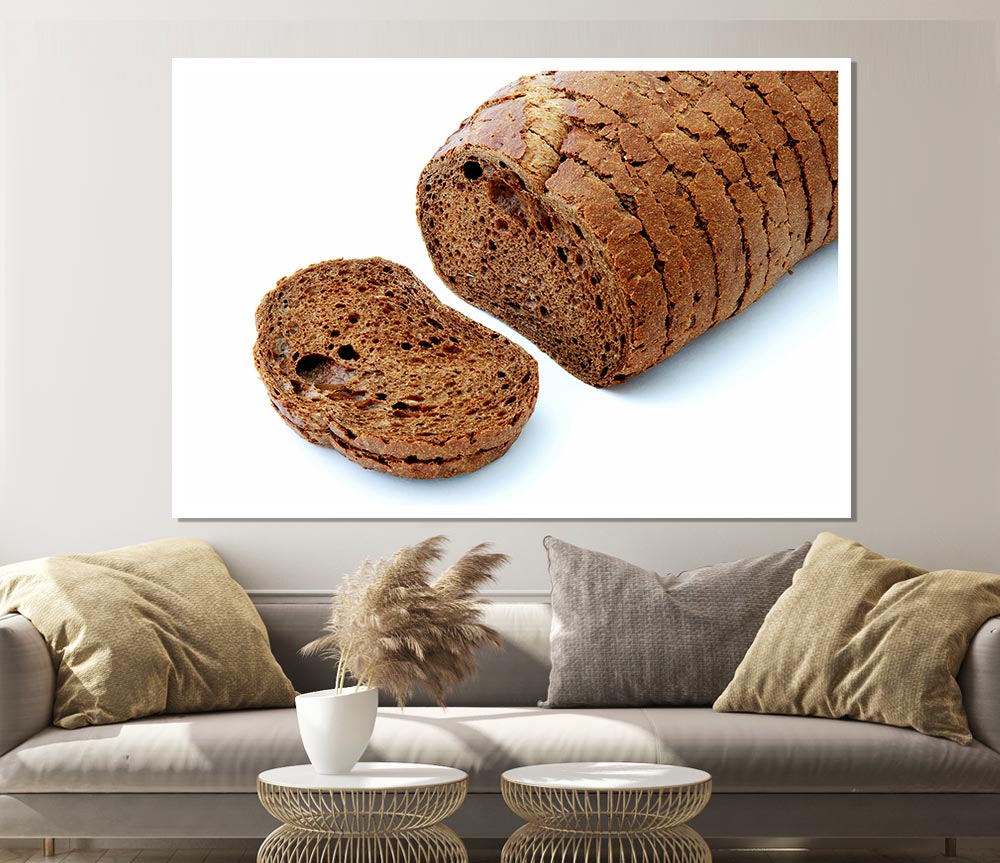 Brown Bread Print Poster Wall Art