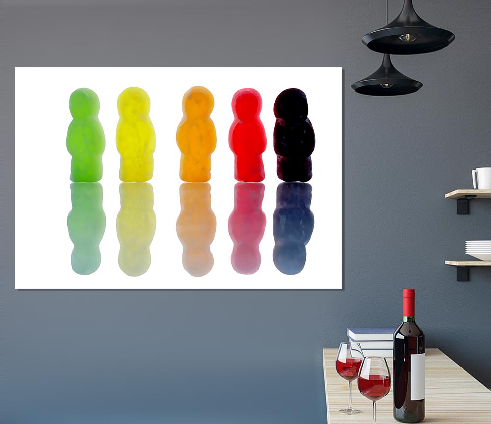 Jelly Baby March Print Poster Wall Art