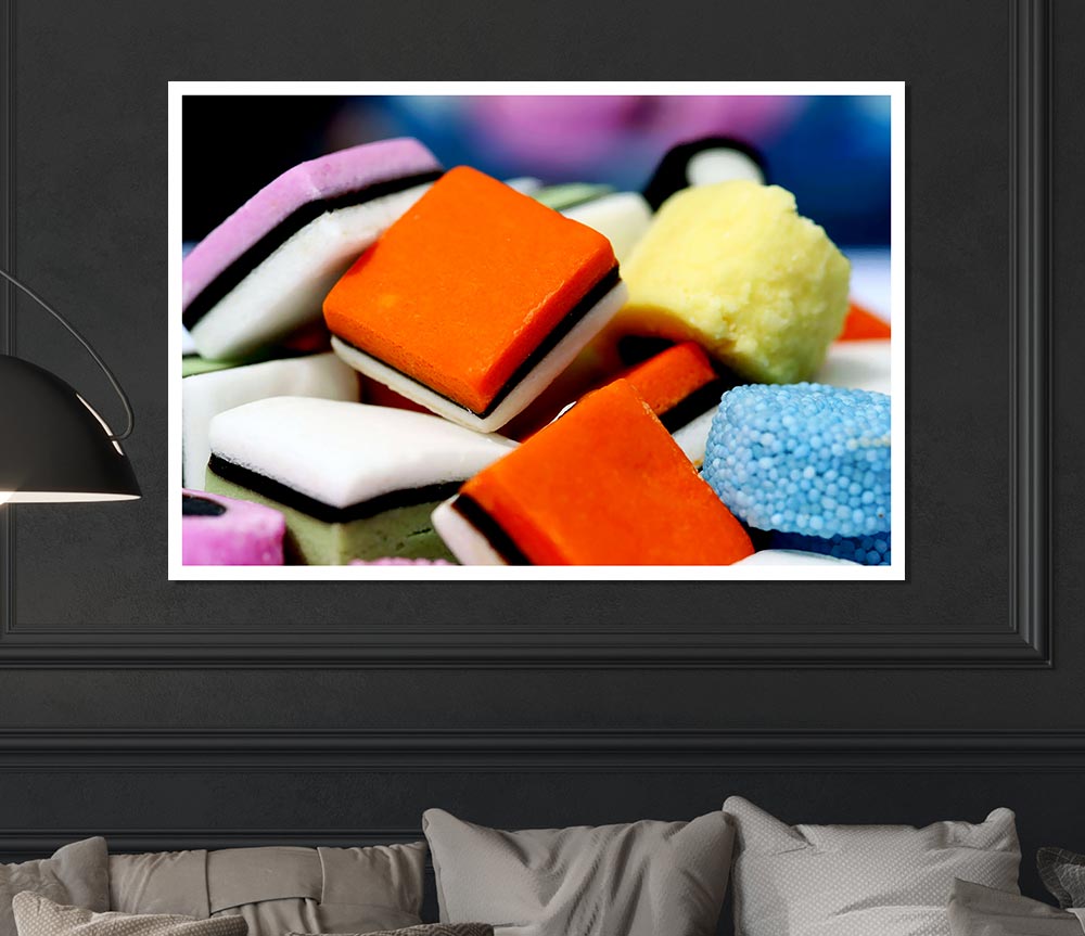 Liquorice Allsorts Print Poster Wall Art