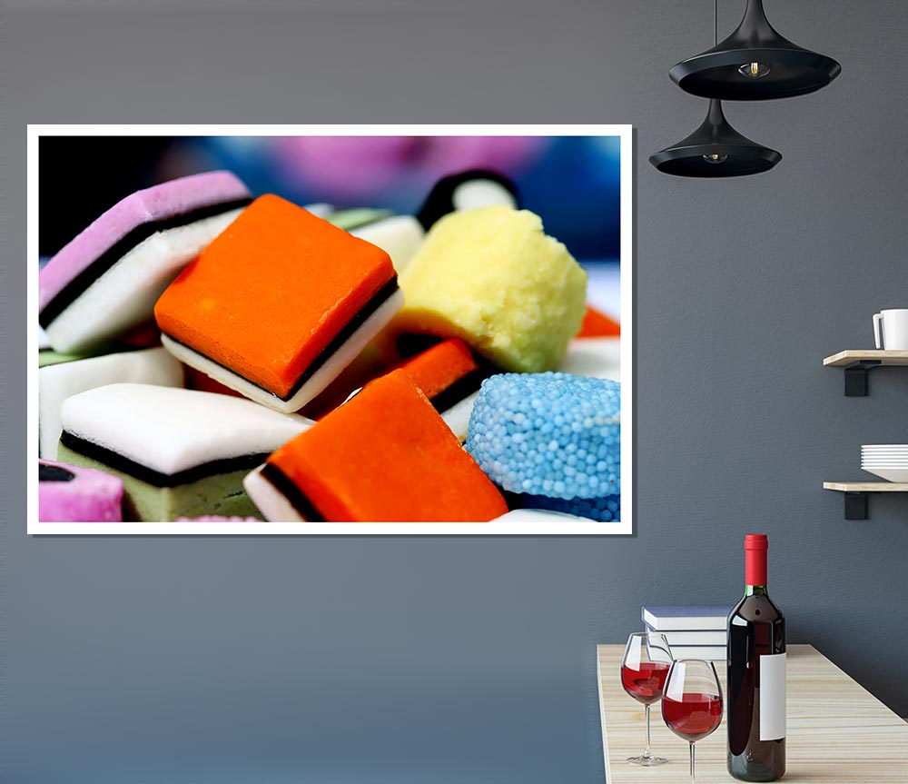 Liquorice Allsorts Print Poster Wall Art