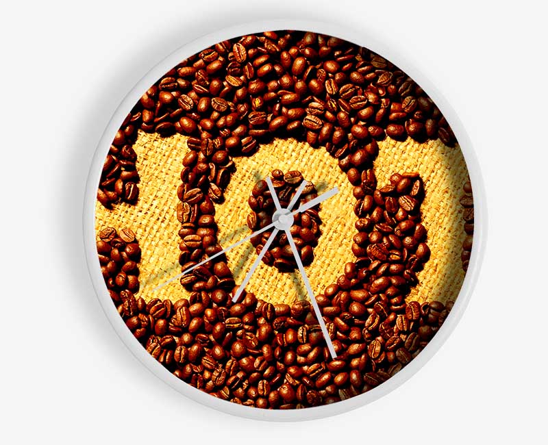 Hot Coffee Beans Clock - Wallart-Direct UK