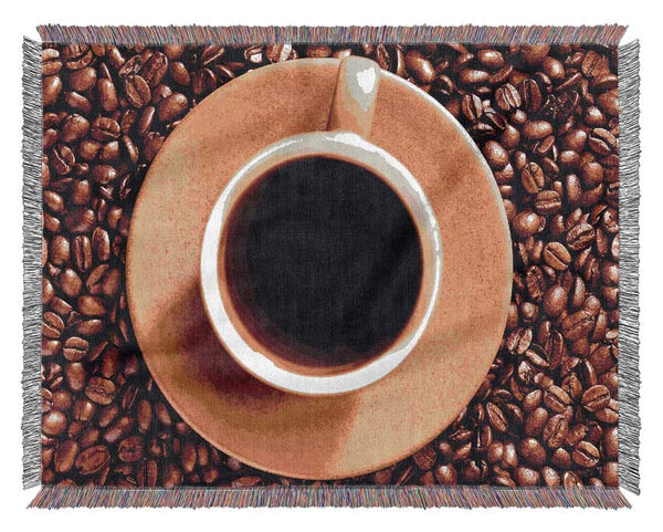 Coffee Bean Galour Woven Blanket