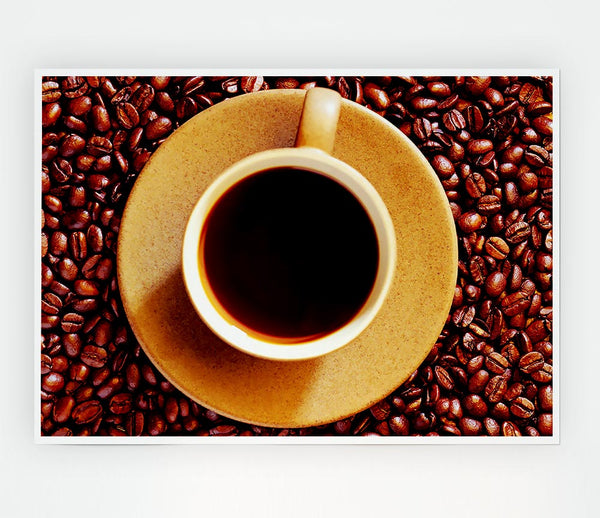 Coffee Bean Galour Print Poster Wall Art