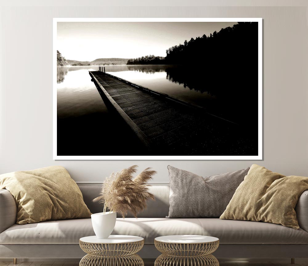 Vintage Dock Print Poster Wall Art